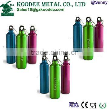 2016 oem aluminum water bottle with lid