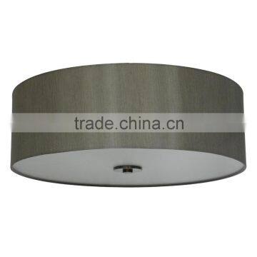 Round Silk Look 22"toffee Crunch Fabric Shade(Store en Tissu/Pantalla de Tela) With an Elegant Traditional Colour