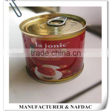 Double concetrate tomato paste with brix 28-30%