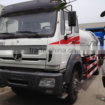 BeiBen 8000~10000 liter vaccum tank truck, sewer cleaning truck,sewage suction truck