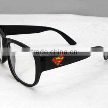 man christmas & party glasses with logo of superman ,party glasses customized your logo