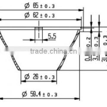 cob led pc reflector ceiling lamp light reflector seller for ceiling light