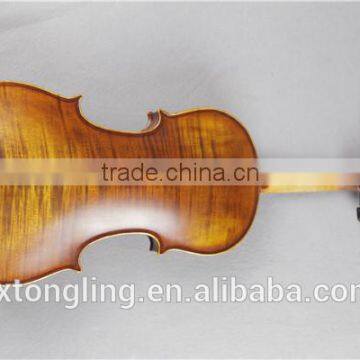 Grade Matt Violin Yellow Flamed Violin for Student Grading TL003-2B photo-3