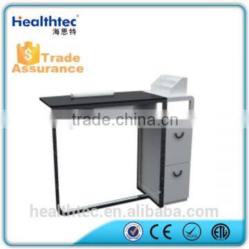 stainless steel wooden manicure table