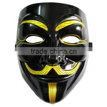 black v for vendetta mask for sale v line face mask halloween masks MK-1519