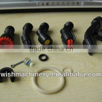 different following con-spray plastic nozzle