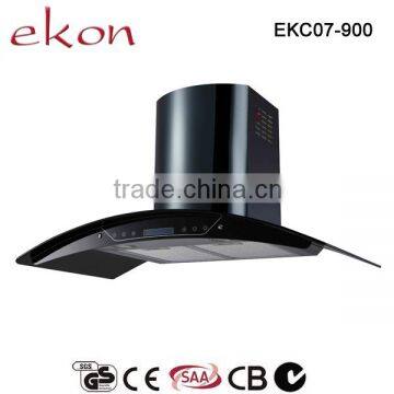 600mm in 4 speed sealed cooper motor fume hood for kitchen appliance