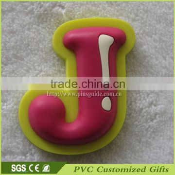 Wholesale custom 3d fridge magnet sticker letter shape