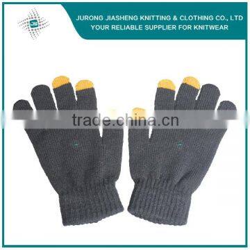 Fashionable Custom Design Color fingers Knitted Gloves