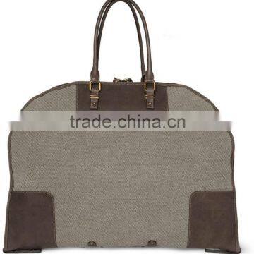 Grey Woven Cotton Suit Carrier Wholesale Price Garment Bag GM0074                        
                                                Quality Choice