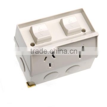 Australia Standard IP54 Double Weatherproof Socket Power Point