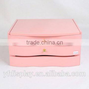 High Finish Princess Wooden Jewellery Box, Pink Painting Jewellery Box, Jewellery Collection Case