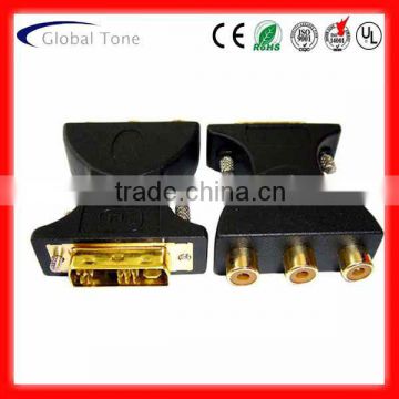 GT3-1038 DVI (12+5) male to 3RCA female adaptor