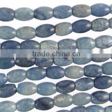 Wholesale gemstone blue aventurine rice beads jewelry beads