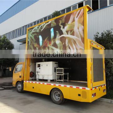 Bottom price foton small P6 P8 P10 led display trucks