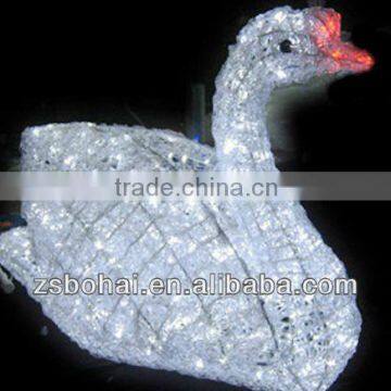 2015 led light led motif light christmas light up swan