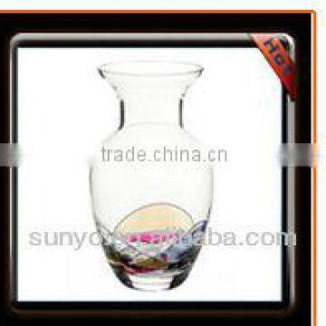 Exquiste Crystal Clear Glass Vases for Home Decoration