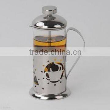 Stainless Steel French Press, Glass Coffee Plunger, Teacoffee Maker photo-3