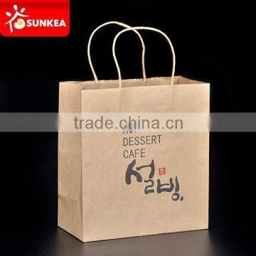 Cheap decorative brown craft paper bags