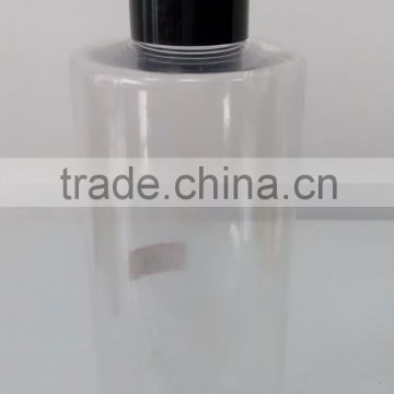 500ml Clear flat shoulder Plastic bottle with cap A-2