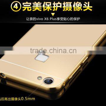 Luxury Aluminum Bumper Ultra-thin Mirror Back Metal Case Cover for Apple Iphone SE photo-4