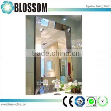 Bathroom All Glass Beveled Edge Wall Mirror