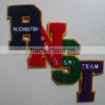 Different letters RNST chenille embroidery badges