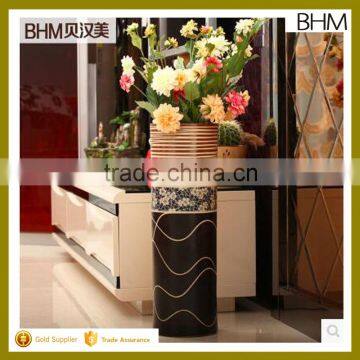 Shiny finish large chinese vases ceramic floor vases for home decor