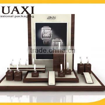 custom design luxury wooden watch display stand