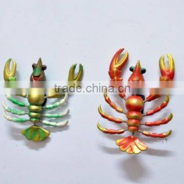 4 inch Animal Plastic Cartoon Lobster Romania 3D Beach Fridge Magnet