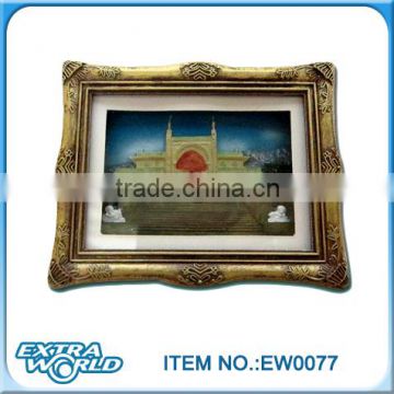 polyresin photo frame for tourist gift