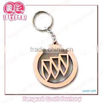 Custom wooden brand promotion gift key chain (Wood craft in laser-cutting & engraving)