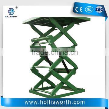 Warehouse vertical material lift platform/ guide rail cargo lift