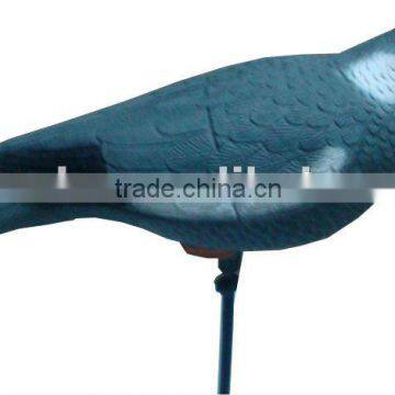 simulation plastic flocked pigeon decoy bird baits