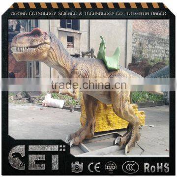 Cetnology Jurassic theme park high emulation Riding T-rex dinosaur models with ladder