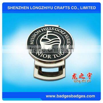 engraved golf cap clip basebal cap clip