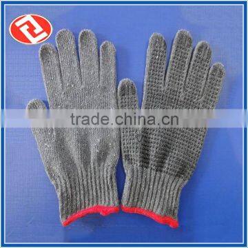 Wholesale Custom One Side PVC Dotted Gray Color China Glove