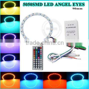 Super Bright with remote controller led angel eye 60mm 70mm 80mm 90mm 100mm 110mm 120mm 130mm 140mm color changing