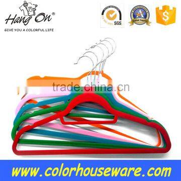 ABS Plastic Suit Hanger/velvet Flocked Hanger photo-2