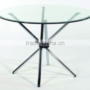 Dining table with glass top designs with AS/NZS2208:1996, BS6206, EN12150 certificate