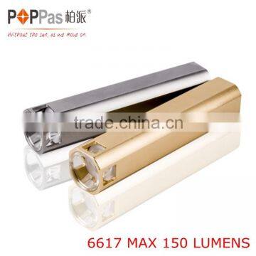 POPPAS 6617 USB power bank rechargeable led flashlight