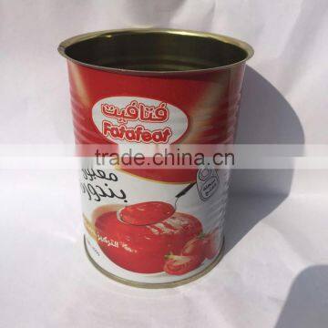 2016 High quality and best price canned tomato paste with100% natrual tomatoes