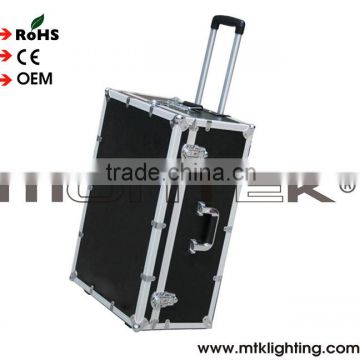 Mounteck Heavy Duty Road Transport Gig Ready DJ Wheeled Flight Case Black aluminum DJ flight case rack case