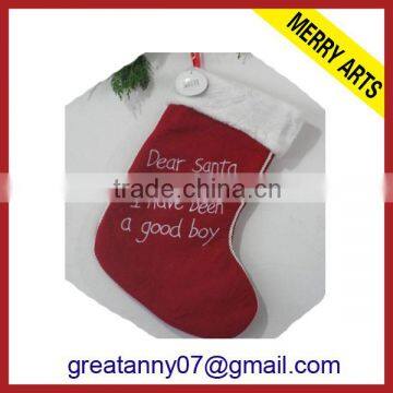 2015 new product gifts ladies bulk burlap christmas stockings with good quality