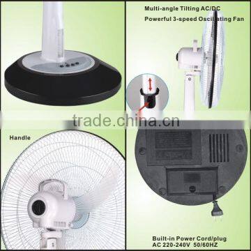 Battery Power Fan Double Battery Electric Stand Fan