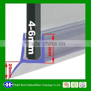 h type glass door rubber seal strip