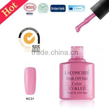 Newest high quality pink series uv gel ,free samples nail polish ,led uv gel