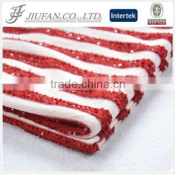 yarns stock rayon polyester stripe fabric wholesale sequin fabric