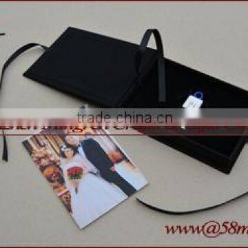 Foldable Fabric Special Paper USB Photo Packaging Gift Box