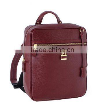 BK4081 China wholesale red blank backpack with lock unisex backpacks bag